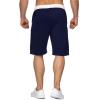 JEsilunmaMY Men's Athletic Jogger Shorts Elastic Waist Casual Loose Sweatpants Solid Color Summer Beach Shorts with Pocket (Dark Blue,X-Large) view 3