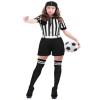 Didaey 5 Pcs Referee Costume for Women Carnival Ref Uniform with Belt Hat Whistle Yellow Penalty Flags Long Socks(Large) view 4