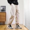 JEsilunmaMY Men's Drawstring Corduroy Pants Elastic Waist Jogger Sweatpant with Pockets Casual Athletic Wide Leg Trousers (Light Yellow,Medium) view 3