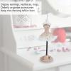 Earrings Necklace Storage Polyresin Doll Holder with Rotatable Bracket, Jewelry Display Stand, Tower Decoration Dress Necklace Stand, Rings Lunch Box Rack for Girls(Style 3), Necklace Storage HOL view 2