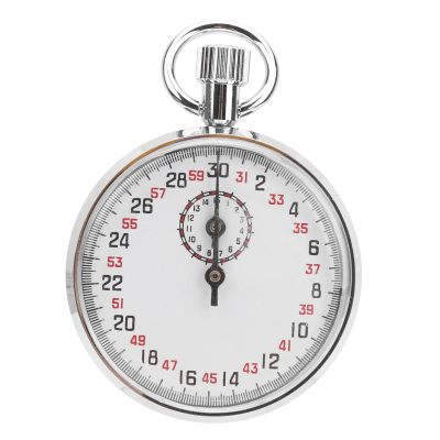 DAUERHAFT Mechanical Running Timer Stopwatch, Round Sports Chronograph for Track and Field Events, Physics Teaching Equipment