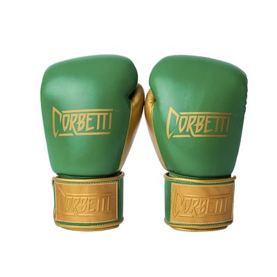 Corbetti CTG-003-10 (Green, 10 oz) Muay Thai Boxing Gloves for Men and Women, Featuring Double Stitched Kevlar and Full Grain Leather, Designed for Training, Sparring, pad Work, and Heavy Bag.
