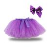 Baby Girls Fluffy Soft Skirt Sequin Tulle Princess Ballet Dress Infant Girls Tutu Skirt Headband Set (Purple, 2-4 Years) view 4