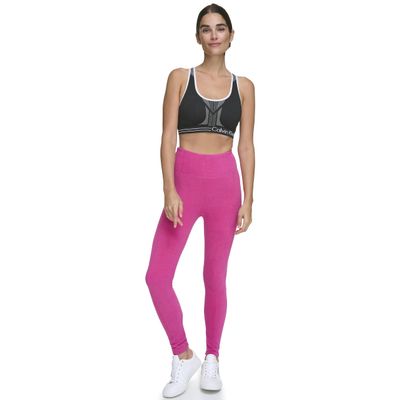 Calvin Klein Performance Women's Super High Waist Fleece Legging,Rhubarb,Small