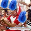 Faxco 12Pack Plastic Pom Poms Cheerleading Pom Poms Sports Dance Cheer Plastic Pom Pom for Rooters,Cheering Squard,Cheering Team (Blue 2#) view 4