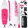 SUSIEBAY Inflatable Stand Up Paddle Board, Pink Paddle Board for Adult & Youth with sup Accessories, Wide Stance for All Levels, Traveling Board, SUP Board,Non-Slip Deck, Double Action Pump view 1