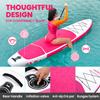 SUSIEBAY Inflatable Stand Up Paddle Board, Pink Paddle Board for Adult & Youth with sup Accessories, Wide Stance for All Levels, Traveling Board, SUP Board,Non-Slip Deck, Double Action Pump view 3