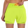 Ksmien Women's 2 in 1 Running Shorts - Lightweight Athletic Workout Gym Yoga Shorts Liner with Phone Pockets view 2