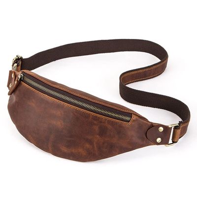 TATSEN Leather Waist Packs Large Capacity Fanny Pack Casual Chest Bag for Man Multifunction Belt Bag Personalized (Color : D, Size : As Shown)