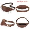 TATSEN Leather Waist Packs Large Capacity Fanny Pack Casual Chest Bag for Man Multifunction Belt Bag Personalized (Color : D, Size : As Shown) view 2