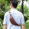 TATSEN Leather Waist Packs Large Capacity Fanny Pack Casual Chest Bag for Man Multifunction Belt Bag Personalized (Color : D, Size : As Shown) view 3