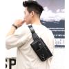 TATSEN Men's Waist Bag PU Leather Male Fanny Pack Male Shoulder Chest Bags for Phone Hip Sack Man Belt Pouch Banana Bum Bag (Color : E, Size : 24cmx4cmx12cm) view 3
