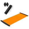 FAMKIT Slide Board Mat with End Stops, 78.7 x 19.7in Balance Workout Slider Non-Slip Training Equipment with Sliding Booties & Carry Bag for Home Gym Low Impact Balance Training view 1