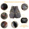 UNISTRENGH Fly Fishing Vest Multi Pocket Waistcoat Adjustable Breathable Mesh Fishing Gear Jacket for Men and Women (V-SBS) view 3