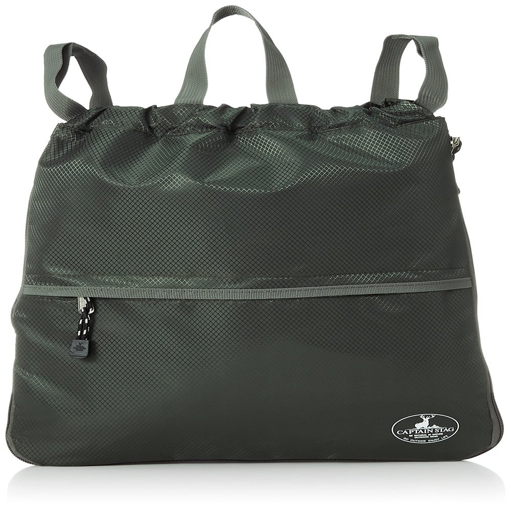 (CAPTAIN STAG) Knapsack Drawstring Bag, Khaki, W32H42D1+14