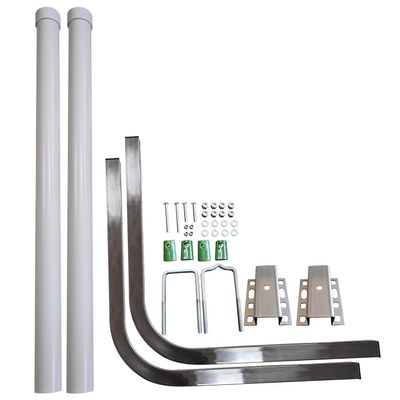 Boat Trailer Guide-ons-60", 2*316L stainless steel Trailer Post Guide on, 2*UPVC tube trailer guide bars, mounting hardware included , for boats, kayaks, canoes, fishing boats, ski boats and more