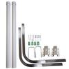 Boat Trailer Guide-ons-60", 2*316L stainless steel Trailer Post Guide on, 2*UPVC tube trailer guide bars, mounting hardware included , for boats, kayaks, canoes, fishing boats, ski boats and more view 1