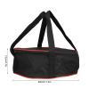 Hapivida Dishes Storage Bag, Camping Tableware Carrying Bag Round Crockery Thermal Food Carrier Dinnerware Bag BBQ Cookware Organizer for Outdoor Hiking Plate Bowl Pot view 2