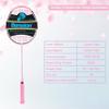 Senston N90 Badminton Racket Single High-Grade Badminton Racquet Carbon-Fiber Badminton Racket Pink with Racket Cover view 3