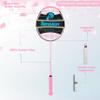 Senston N90 Badminton Racket Single High-Grade Badminton Racquet Carbon-Fiber Badminton Racket Pink with Racket Cover view 4