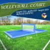 awesmflate 33FT/L Inflatable Pool Volleyball Net Pool Volleyball Set Beach Games for Adults and Family Party Yard Giant Summer Games view 2