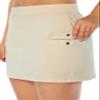 Balance Collection Womens Emily Woven Snap Pocket Skort, Pumice Stone view 2
