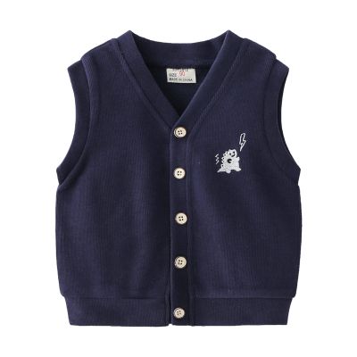 Winter Coats for Girls Infant Toddler Kids Child Baby Boys Sleeveless Patchwork Cartoon Fashion Vest (Navy, 5-6 Years)