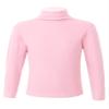 Shinsto Boys Girls Turtleneck Tshirt Cotton Long Sleeve Shirt Solid Color Warm Tee Tops Pink 5-6 Years