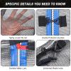 Trampoline Net Replacement Trampoline Safety Round Frame Enclosure Weather Resistant Breathable Net with Double Headed Zippers(6 Straight Poles,12 FT) view 3