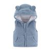 Toddler Winter Coat Vest Solid Kids Windproof Outdoor Toddler Hooded Boys Coat Girls Baby Boys (Blue, 2-3 Years) view 1