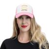 Custom Mesh Trucker Hats with Your Own Text Photo, Custom hat for Men Women Personalized Outdoor Snapback Dad Hat Adjustable Baseball Caps Pink view 2