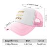 Custom Mesh Trucker Hats with Your Own Text Photo, Custom hat for Men Women Personalized Outdoor Snapback Dad Hat Adjustable Baseball Caps Pink view 4