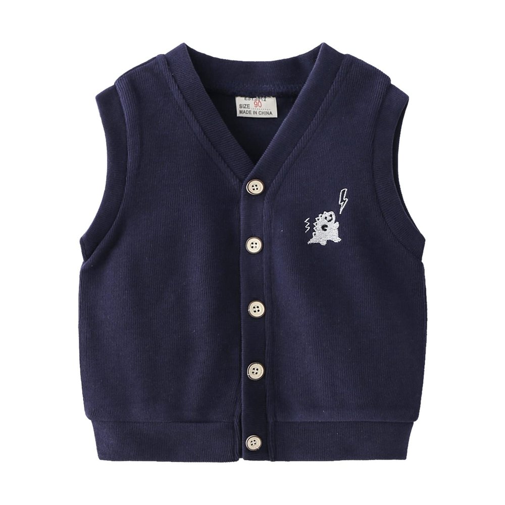 Winter Coats for Girls Infant Toddler Kids Child Baby Boys Sleeveless Patchwork Cartoon Fashion (Navy, 18-24 Months)
