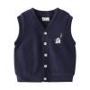 Winter Coats for Girls Infant Toddler Kids Child Baby Boys Sleeveless Patchwork Cartoon Fashion (Navy, 18-24 Months) view 1