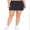 Balance Collection Womens Emily Woven Snap Pocket Skort, Black view 1