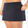 Balance Collection Womens Emily Woven Snap Pocket Skort, Black view 2