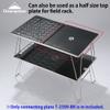 camping moon Connecting Top Plate Half Size for Field Rack Aluminum Black T-2309-BK view 4