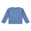 Shinsto Boys Girls Turtleneck Tshirt Cotton Long Sleeve Shirt Solid Color Warm Tee Tops Round Neck Blue A 12-18 Months view 3