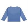 Shinsto Boys Girls Turtleneck Tshirt Cotton Long Sleeve Shirt Solid Color Warm Tee Tops Round Neck Blue A 12-18 Months view 4