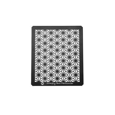 camping moon Connecting Top Plate Half size for Field Rack Leaf Design Aluminum Black T-2309-C
