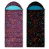 AceCamp 3 Seaons Sleeping Bags for Kids Boys and Girls, Glowing in The Dark, Lightweight, Perfect for Slumber Parties, Camping and Travel (3 Seasons, Kids, Temp 10-15) view 1