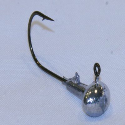 11 pk 3/8 oz Football Bass Fishing Jig Heads Bronze Aberdeen Hooks