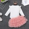 1 year old Birthday Outfit Girl, Winter Onederland 1st Birthday Girl Decorations, One Groovy Baby 1st Birthday outfit, Newborn Tutu, Birthday Dress for 1 Year Old Girl, Pink - Long Sleeve 12-18 Months view 3