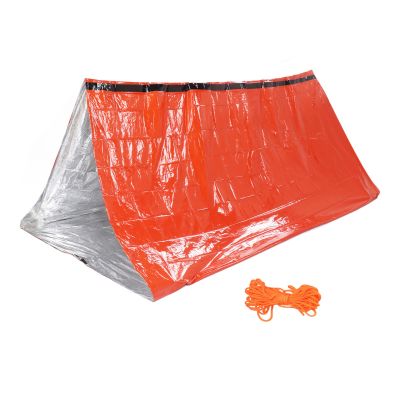 Camping Tent, Lightweight and Portable PE Aluminized Film Waterproof Family Tent for Outdoor Camping Hiking