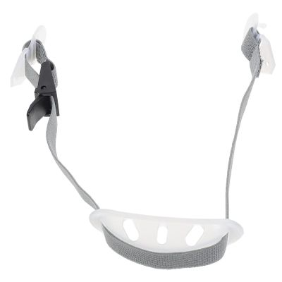 Football Accessories Universal Hard Hat Chin Strap Helmet Chin Strap with Black Elastic Strap and Chin Cup for General Headwear (White) Football