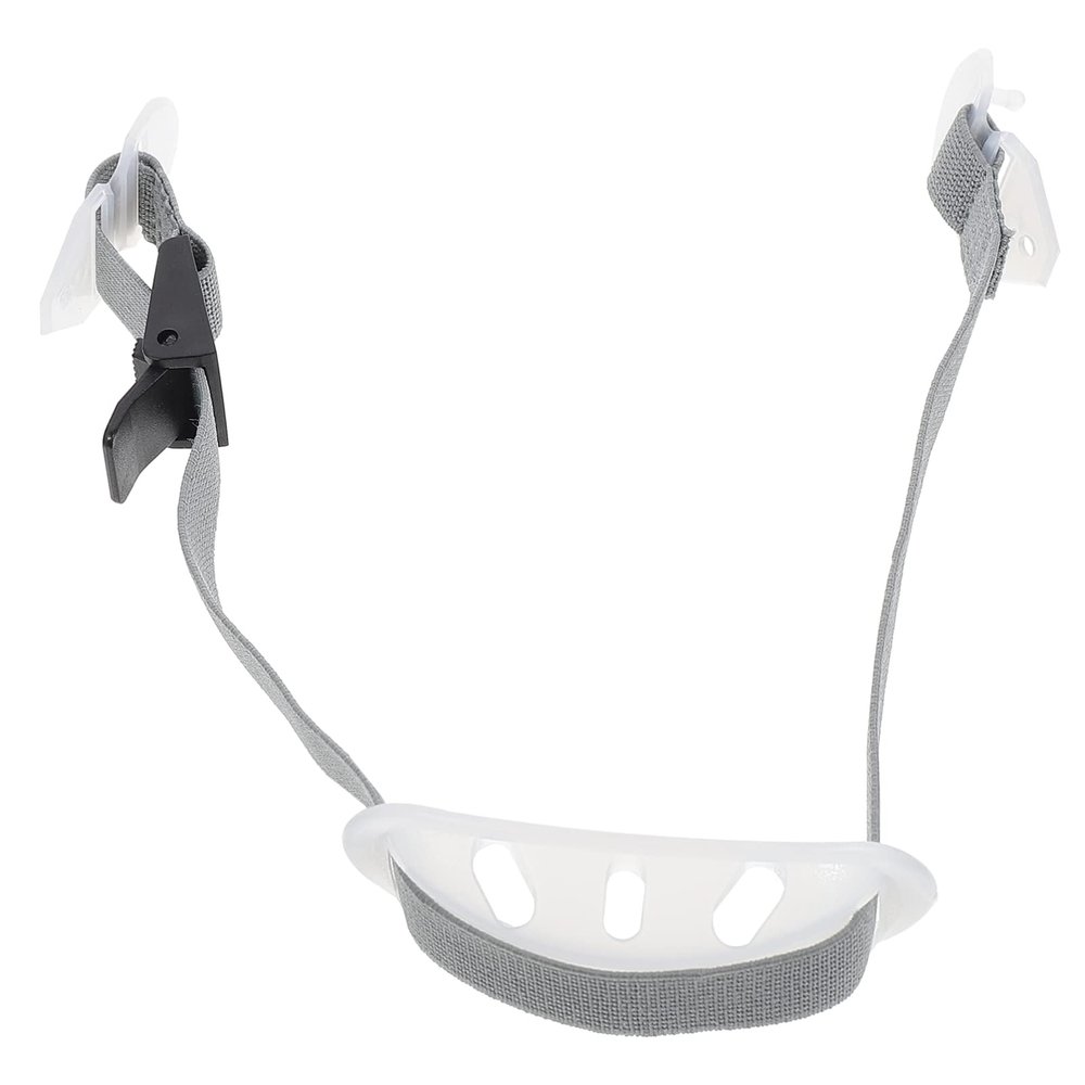 Football Accessories Universal Hard Hat Chin Strap Helmet Chin Strap with Black Elastic Strap and Chin Cup for General Headwear (White) Football