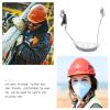 Football Accessories Universal Hard Hat Chin Strap Helmet Chin Strap with Black Elastic Strap and Chin Cup for General Headwear (White) Football view 3