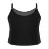 Moggemol Kids Girls Sparkle Sequins Dance Tops Camisole Shirt Tank Top for Jazz Modern Dance Cheer Performance Black 14 Years view 2