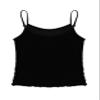 Moggemol Kids Girls Sparkle Sequins Dance Tops Camisole Shirt Tank Top for Jazz Modern Dance Cheer Performance Black 14 Years view 4