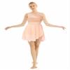 RUNQHUI Women Lyrical Modern Dance Costume Sleeveless Cutout Back Ice Skating Ballet Leotard Dress Pink Large view 1